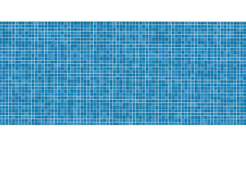 Nahaufnahme eines blauen Mosaikfliesenmusters mit kleinen quadratischen Kacheln, ideal für Badezimmer oder Pools