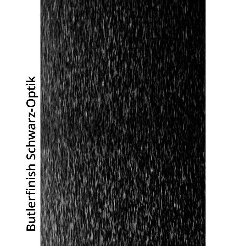 Texturbild mit Butlerfinish in Schwarz-Optik