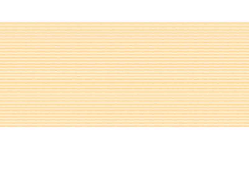 Nahaufnahme von beigem Wellkarton mit feiner Rillenstruktur